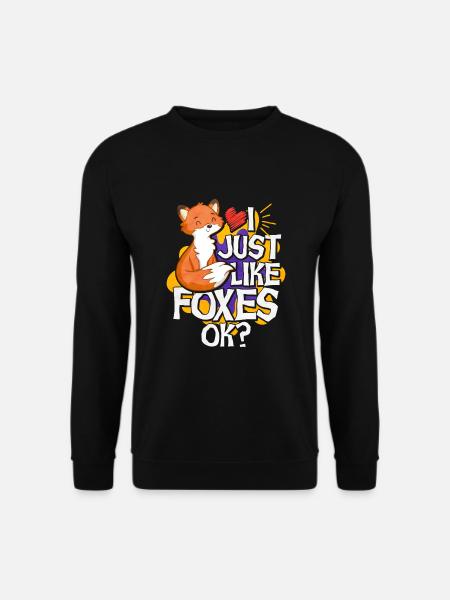 Fuchs - Unisex Pullover - Schwarz