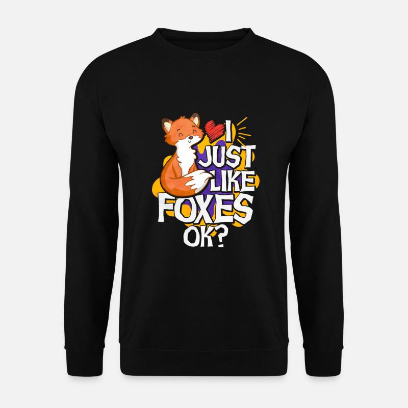 Fuchs - Unisex Pullover - Schwarz