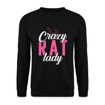 Rattenbesitzer Geschenk Ratten Liebhaber - Unisex Pullover - Schwarz - Vorne - Alina (178cm) & Michal (187cm)