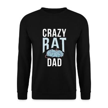 Rattenbesitzer Geschenk Ratten Liebhaber - Unisex Pullover - Schwarz - Vorne - Alina (178cm) & Michal (187cm)