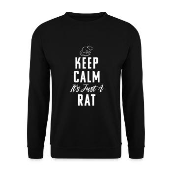 Rattenbesitzer Geschenk Ratten Liebhaber - Unisex Pullover - Schwarz - Vorne - Alina (178cm) & Michal (187cm)