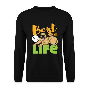 Mastiff - Unisex Pullover - Schwarz - Vorne - Alina (178cm) & Michal (187cm)