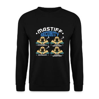 Mastiff - Unisex Pullover - Schwarz - Vorne - Alina (178cm) & Michal (187cm)