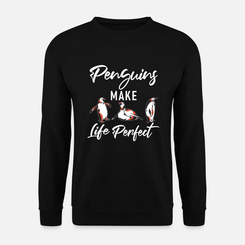 Penguin Lover Penguin Cadeaux - Sweat-shirt Unisexe - noir