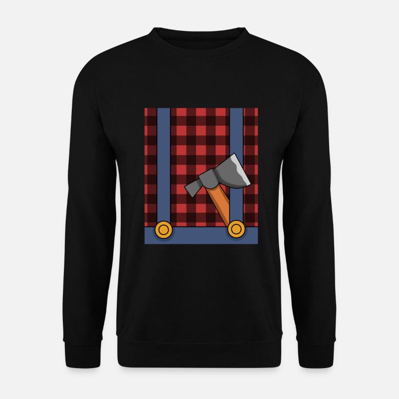 Costume de bûcheron - Sweat-shirt Unisexe - noir