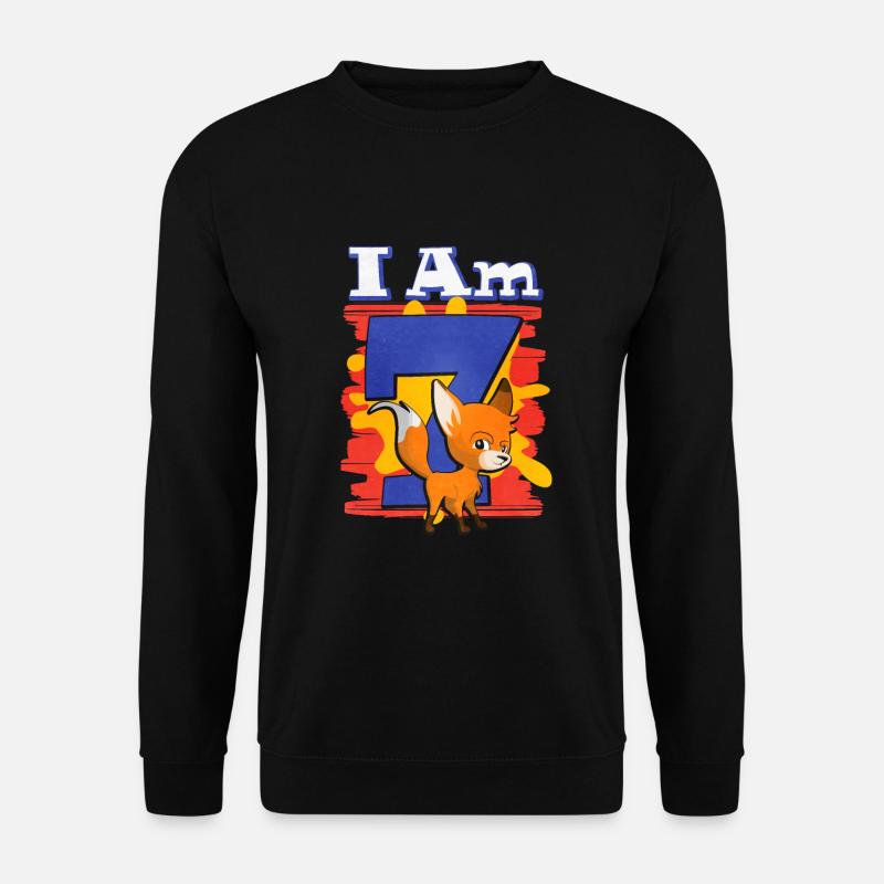 Ich Bin 7 Fuchs - Unisex Pullover - Schwarz