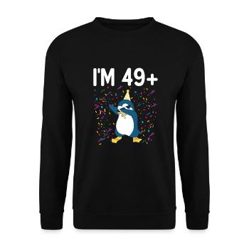 Penguin Lover Penguin Gifts - Unisex Sweatshirt - black - Front - Alina (178cm) & Michal (187cm)
