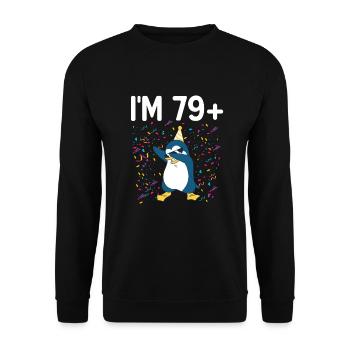 Penguin Lover Penguin Gifts - Unisex Sweatshirt - black - Front - Alina (178cm) & Michal (187cm)