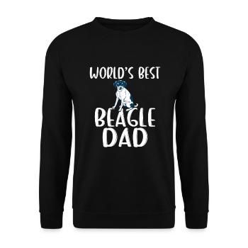 Beagle Gift Beagle Owner - Unisex Sweatshirt - black - Front - Alina (178cm) & Michal (187cm)