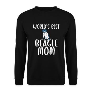 Beagle Geschenk Beagle Besitzer - Unisex Pullover - Schwarz - Vorne - Alina (178cm) & Michal (187cm)