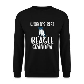 Beagle Gift Beagle Owner - Unisex Sweatshirt - black - Front - Alina (178cm) & Michal (187cm)