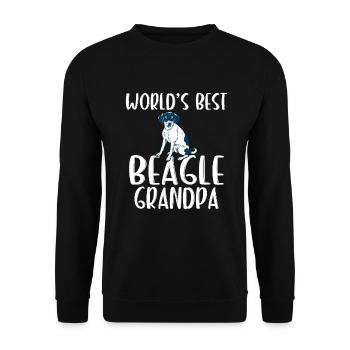 Beagle Gift Beagle Owner - Unisex Sweatshirt - black - Front - Alina (178cm) & Michal (187cm)