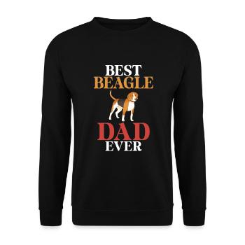 Beagle Gift Beagle Owner - Unisex Sweatshirt - black - Front - Alina (178cm) & Michal (187cm)