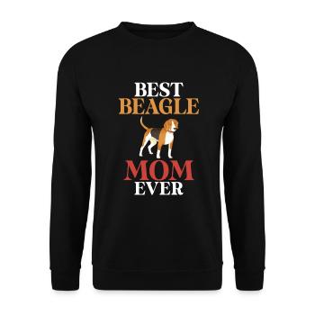 Beagle Gift Beagle Owner - Unisex Sweatshirt - black - Front - Alina (178cm) & Michal (187cm)
