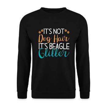 Beagle Gift Beagle Owner - Unisex Sweatshirt - black - Front - Alina (178cm) & Michal (187cm)