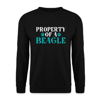 Beagle Geschenk Beagle Besitzer - Unisex Pullover - Schwarz - Vorne - Alina (178cm) & Michal (187cm)