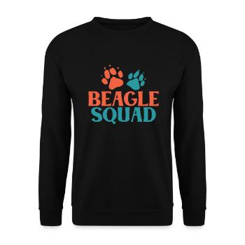 Beagle Gift Beagle Owner - Unisex Sweatshirt - black - Front - Alina (178cm) & Michal (187cm)