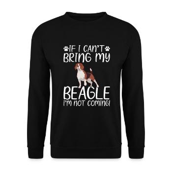 Beagle Gift Beagle Owner - Unisex Sweatshirt - black - Front - Alina (178cm) & Michal (187cm)
