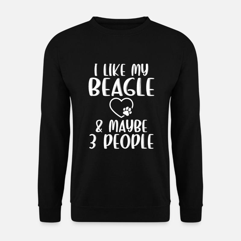 Beagle Geschenk Beagle Besitzer - Unisex Pullover - Schwarz