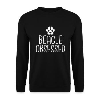 Beagle Gift Beagle Owner - Unisex Sweatshirt - black - Front - Alina (178cm) & Michal (187cm)