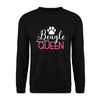 Beagle Gift Beagle Owner - Unisex Sweatshirt - black - Front - Alina (178cm) & Michal (187cm)