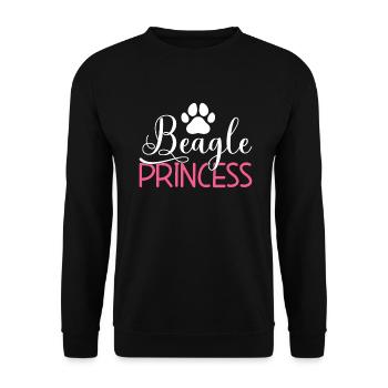 Beagle Gift Beagle Owner - Unisex Sweatshirt - black - Front - Alina (178cm) & Michal (187cm)