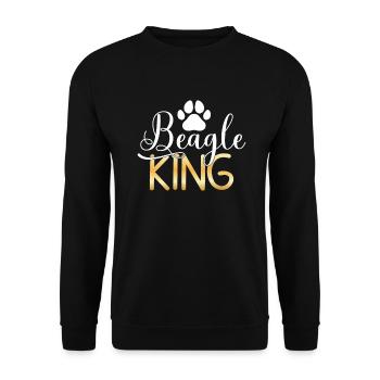 Beagle Gift Beagle Owner - Unisex Sweatshirt - black - Front - Alina (178cm) & Michal (187cm)
