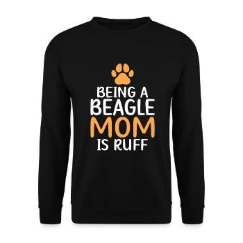 Beagle Gift Beagle Owner - Unisex Sweatshirt - black - Front - Alina (178cm) & Michal (187cm)
