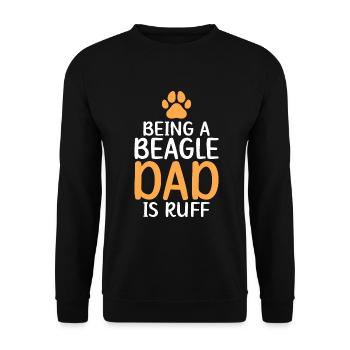 Beagle Gift Beagle Owner - Unisex Sweatshirt - black - Front - Alina (178cm) & Michal (187cm)