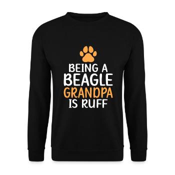 Beagle Gift Beagle Owner - Unisex Sweatshirt - black - Front - Alina (178cm) & Michal (187cm)
