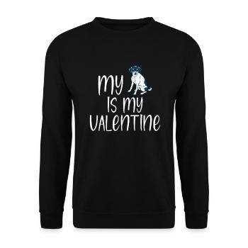 Beagle Gift Beagle Owner - Unisex Sweatshirt - black - Front - Alina (178cm) & Michal (187cm)