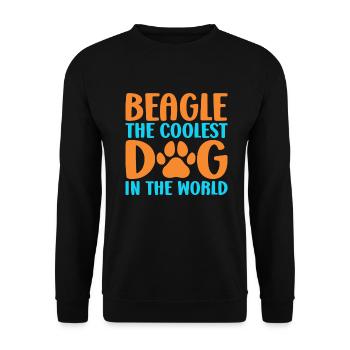Beagle Gift Beagle Owner - Unisex Sweatshirt - black - Front - Alina (178cm) & Michal (187cm)