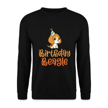 Cadeau Beagle Propriétaire de Beagle - Sweat-shirt Unisexe - noir - Devant - Alina (178cm) & Michal (187cm)