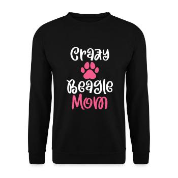 Beagle Gift Beagle Owner - Unisex Sweatshirt - black - Front - Alina (178cm) & Michal (187cm)