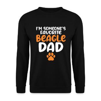 Beagle Gift Beagle Owner - Unisex Sweatshirt - black - Front - Alina (178cm) & Michal (187cm)
