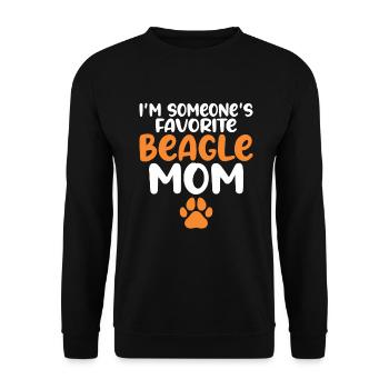 Beagle Gift Beagle Owner - Unisex Sweatshirt - black - Front - Alina (178cm) & Michal (187cm)