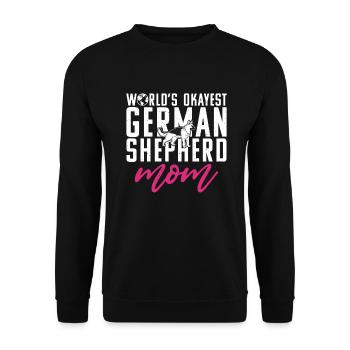 German Shepherd Gifts - Unisex Sweatshirt - black - Front - Alina (178cm) & Michal (187cm)