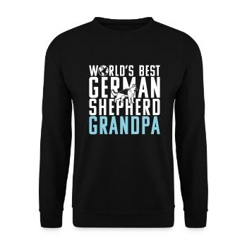 German Shepherd Gifts - Unisex Sweatshirt - black - Front - Alina (178cm) & Michal (187cm)