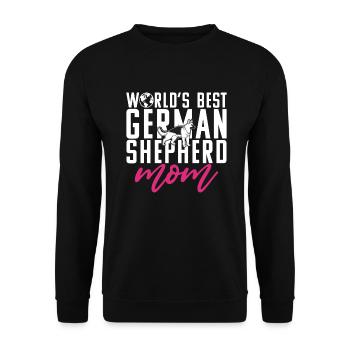 Cadeaux de berger allemand - Sweat-shirt Unisexe - noir - Devant - Alina (178cm) & Michal (187cm)