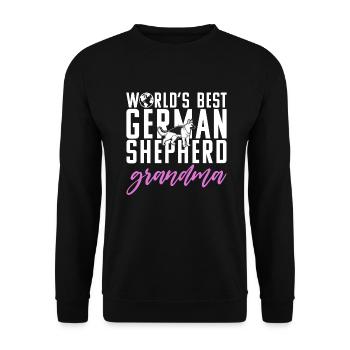 German Shepherd Gifts - Unisex Sweatshirt - black - Front - Alina (178cm) & Michal (187cm)