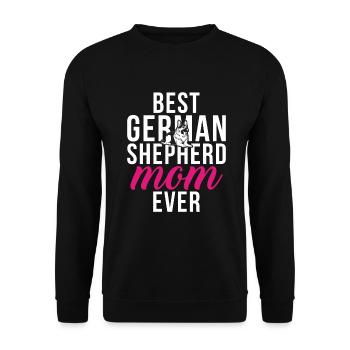 German Shepherd Gifts - Unisex Sweatshirt - black - Front - Alina (178cm) & Michal (187cm)