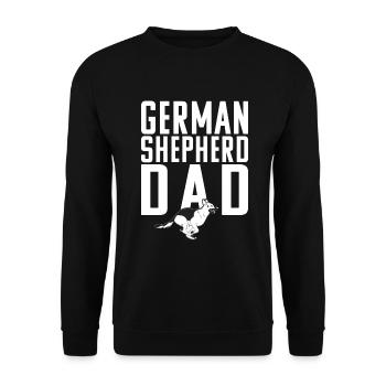 German Shepherd Gifts - Unisex Sweatshirt - black - Front - Alina (178cm) & Michal (187cm)