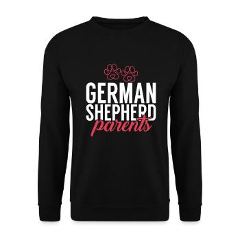 Cadeaux de berger allemand - Sweat-shirt Unisexe - noir - Devant - Alina (178cm) & Michal (187cm)