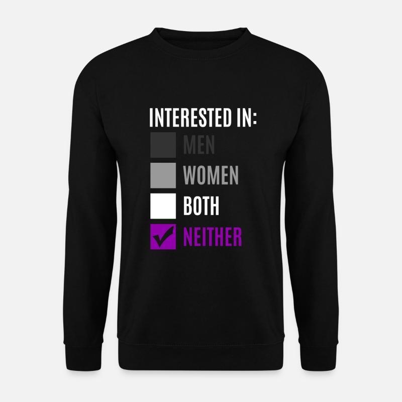 Asexual Proud Stolz Geschenk - Unisex Pullover - Schwarz