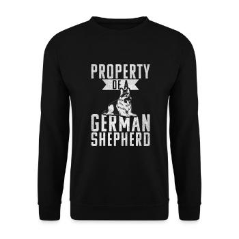 German Shepherd Gifts - Unisex Sweatshirt - black - Front - Alina (178cm) & Michal (187cm)