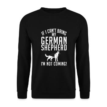 Cadeaux de berger allemand - Sweat-shirt Unisexe - noir - Devant - Alina (178cm) & Michal (187cm)
