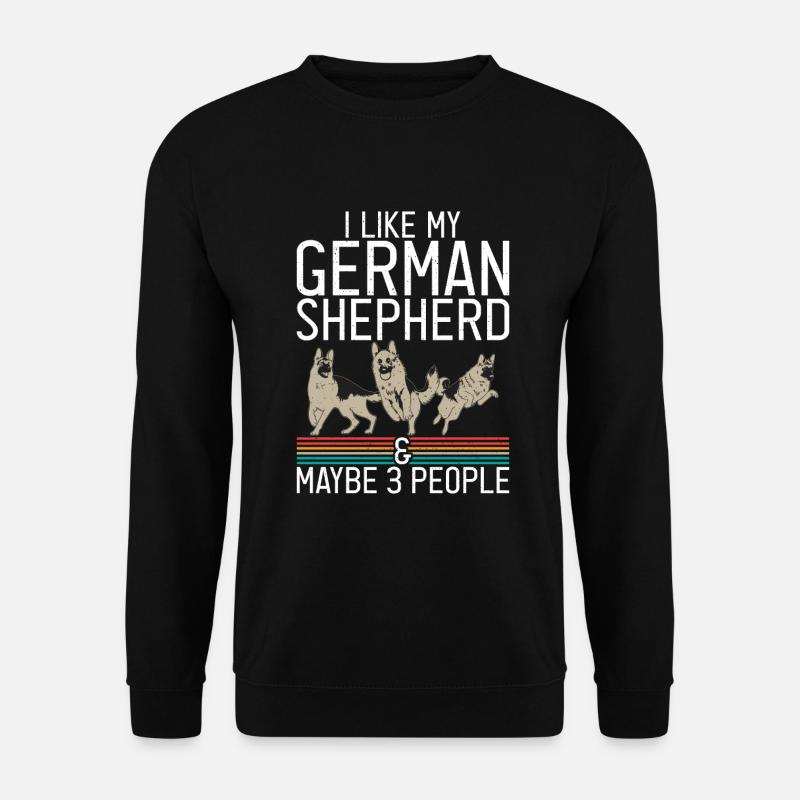 Deutscher Schäferhund Geschenke - Unisex Pullover - Schwarz