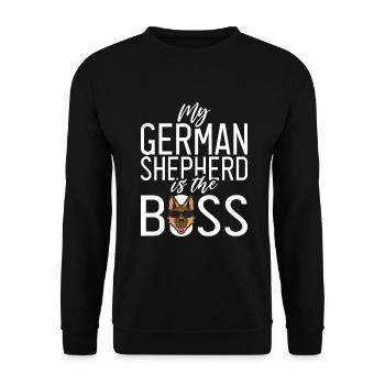 Cadeaux de berger allemand - Sweat-shirt Unisexe - noir - Devant - Alina (178cm) & Michal (187cm)