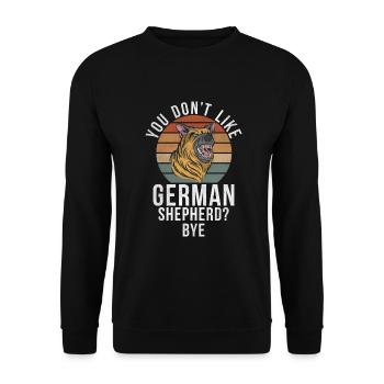 Cadeaux de berger allemand - Sweat-shirt Unisexe - noir - Devant - Alina (178cm) & Michal (187cm)