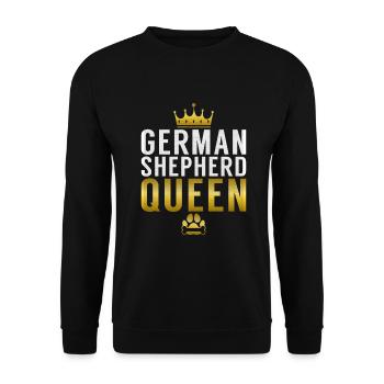 Cadeaux de berger allemand - Sweat-shirt Unisexe - noir - Devant - Alina (178cm) & Michal (187cm)